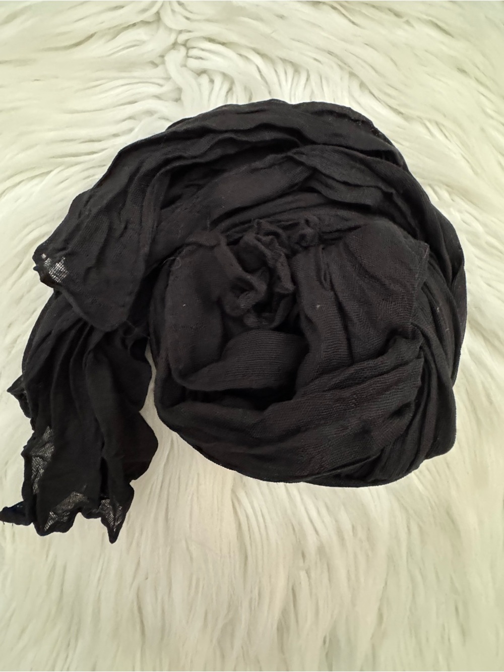 Black Lightweight Women's Scarf - Versatile Fashion Accessory